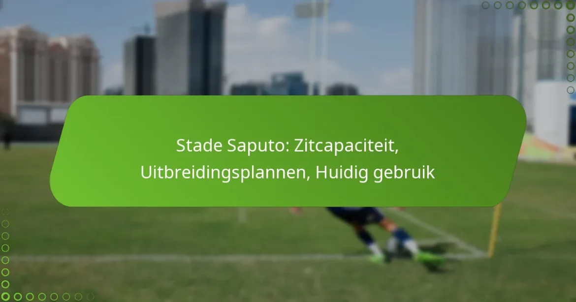 Stade Saputo: Zitcapaciteit, Uitbreidingsplannen, Huidig gebruik